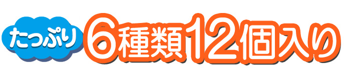 お菓子がたっぷり6種類12個入り