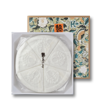 鍋島さま 大丸型 1個入 (白)｜佐賀の伝統の銘菓 村岡屋 公式