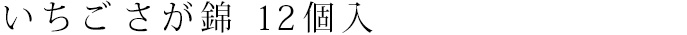 いちごさが錦 12個入