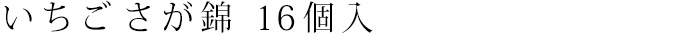 いちごさが錦 16個入